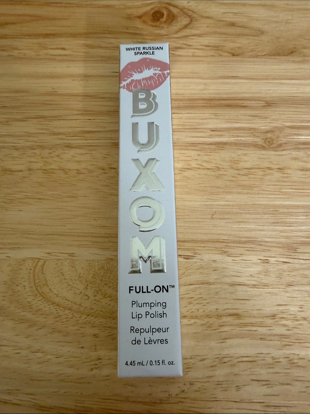 Buxom Full-On Plumping Lip Polish White Russian Sparkle New